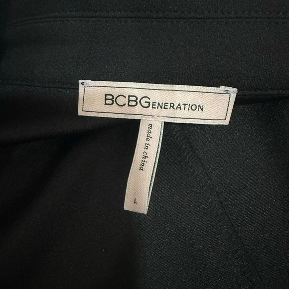 BCBGeneration Women's Fitted Wrap Mini Cocktail Dress Long Sleeve Size L - Picture 5 of 8